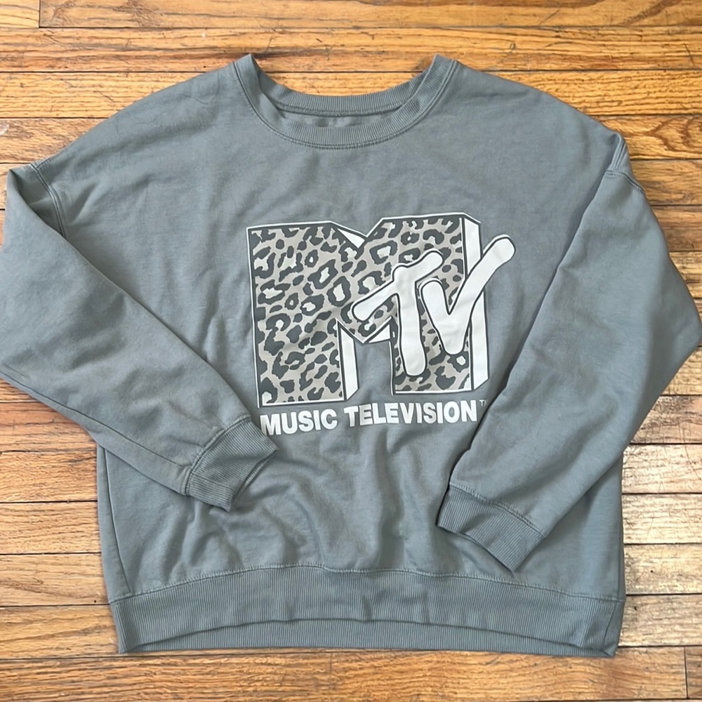 MTV Leopard Print Pullover